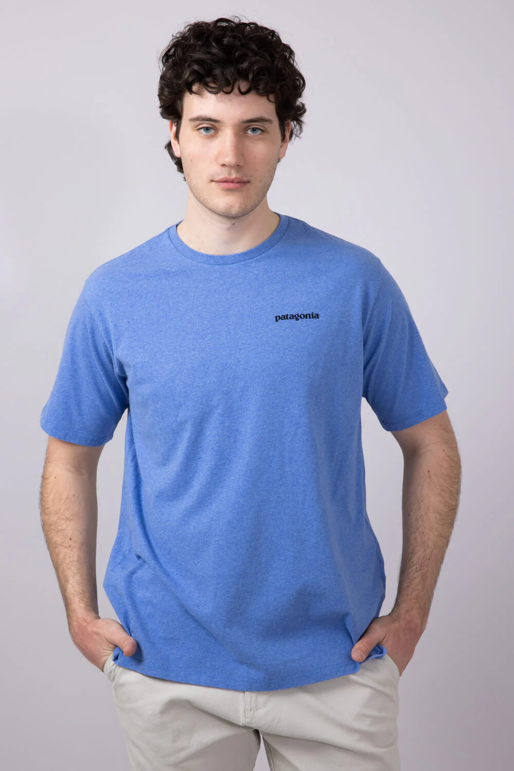 Patagonia Men’s P-6 Responsibili-Tee T-Shirt in Abundant Blue | 38504-ABNB - Image 4