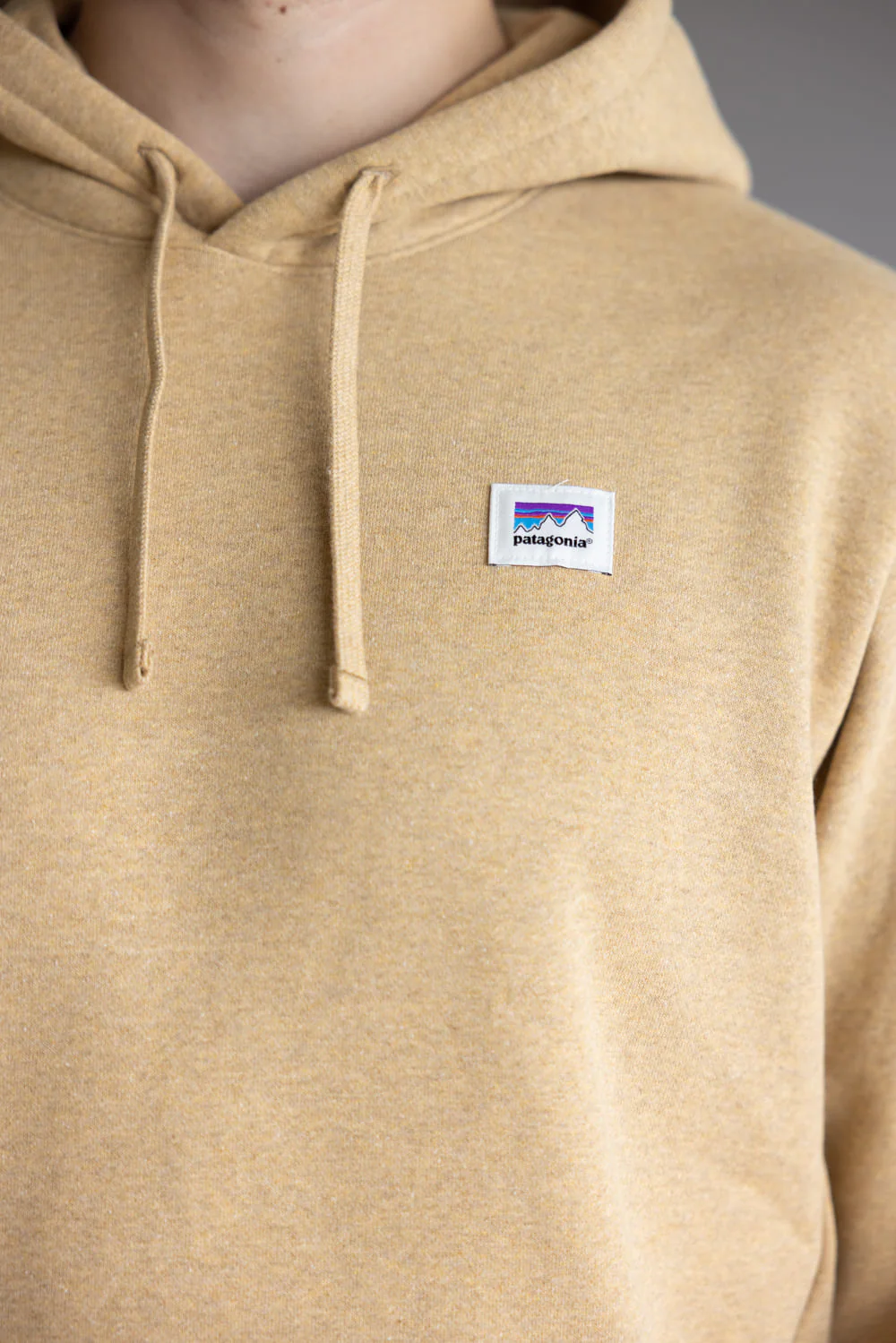 Patagonia Men’s Sticker Uprisal Hoodie in Talon Gold | 39696-TNGO GOLD - Image 3