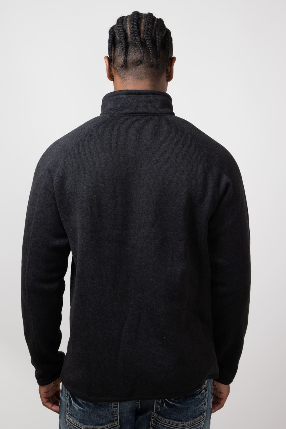 Patagonia Men’s Better Sweater Quarter Zip in Black | 25523-BLK - Image 5