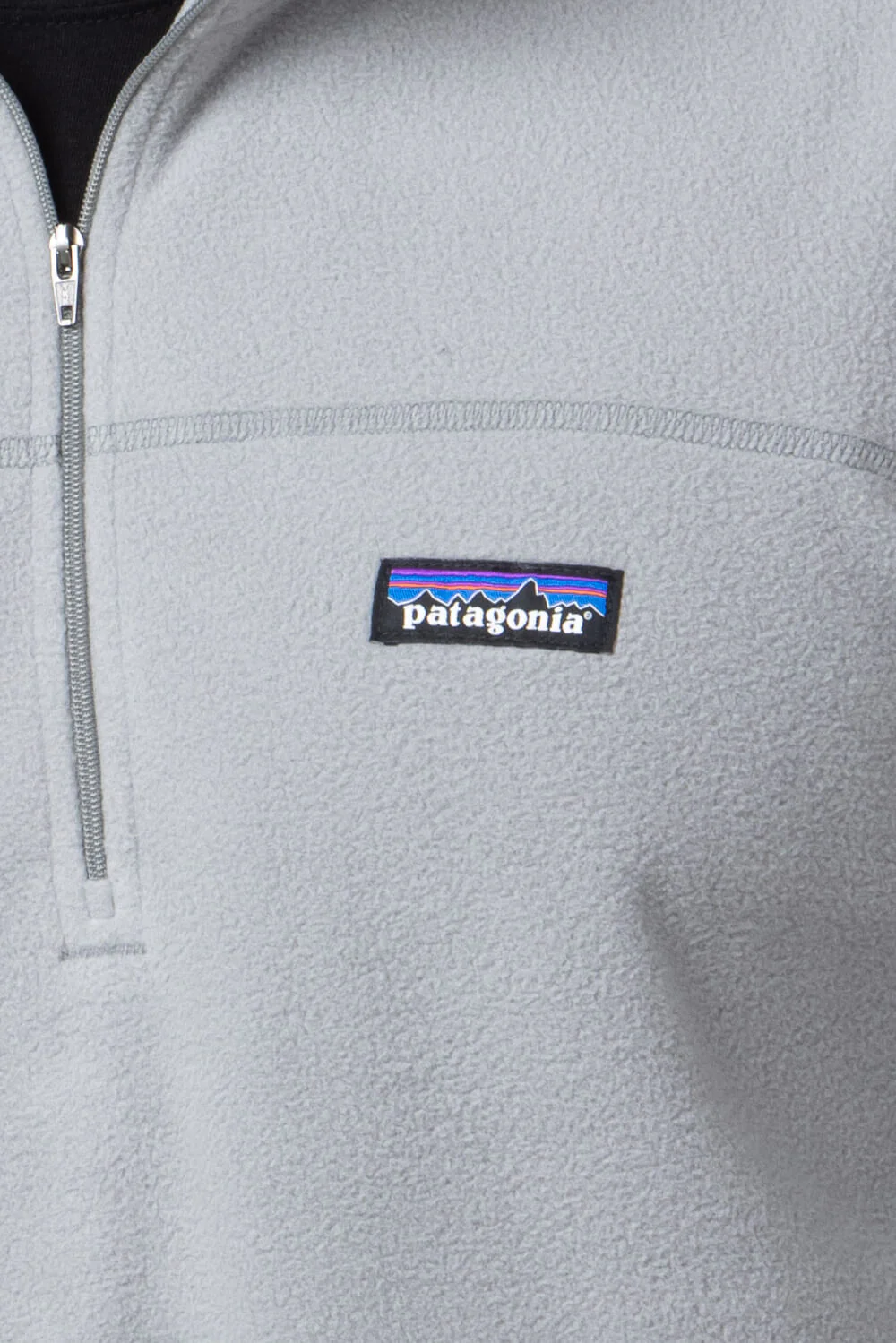 Patagonia Men’s Micro D Quarter Zip Pullover in Grey | 26176-FEA - Image 2