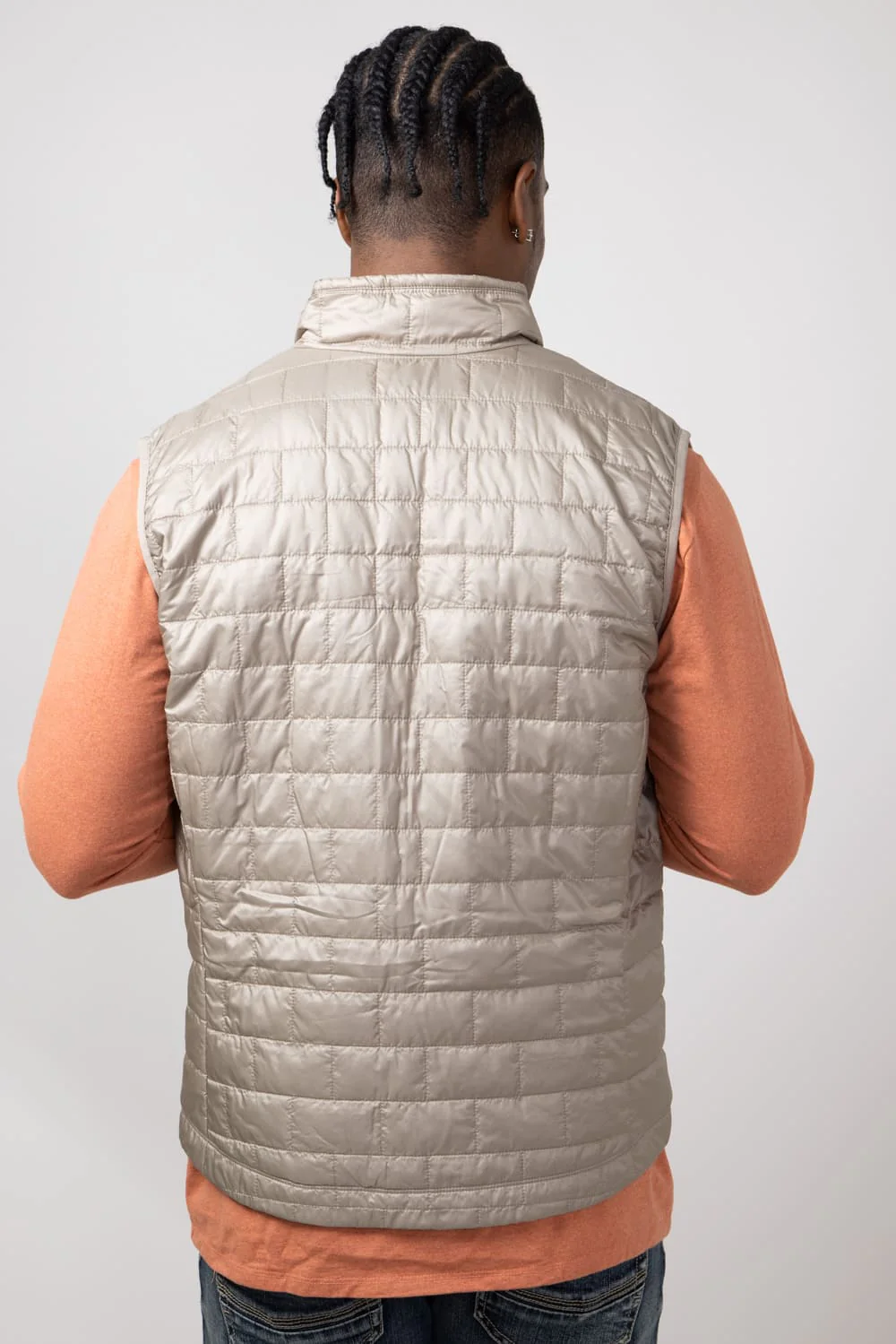 Patagonia Mens Nano Puff Vest in Seabird Grey | 84242-SBDY - Image 2