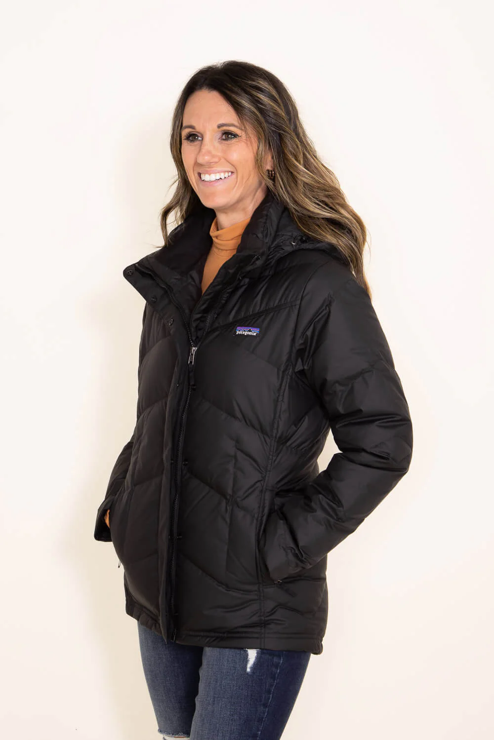 Patagonia Women’s Down With It Jacket in Black  | 28041-BLK - Image 3