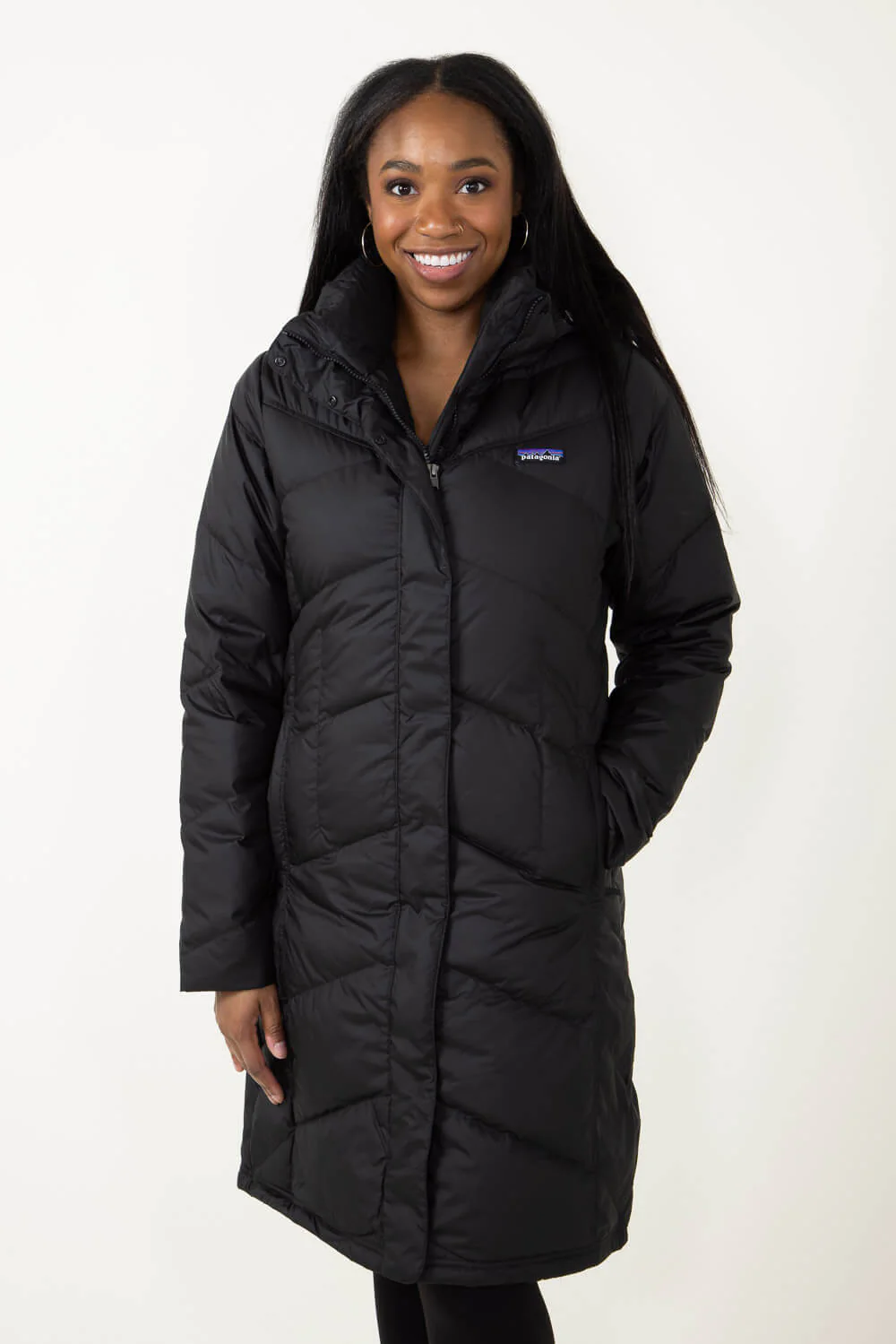 Patagonia Women’s Down With It Parka in Black | 28442-BLK - Image 3
