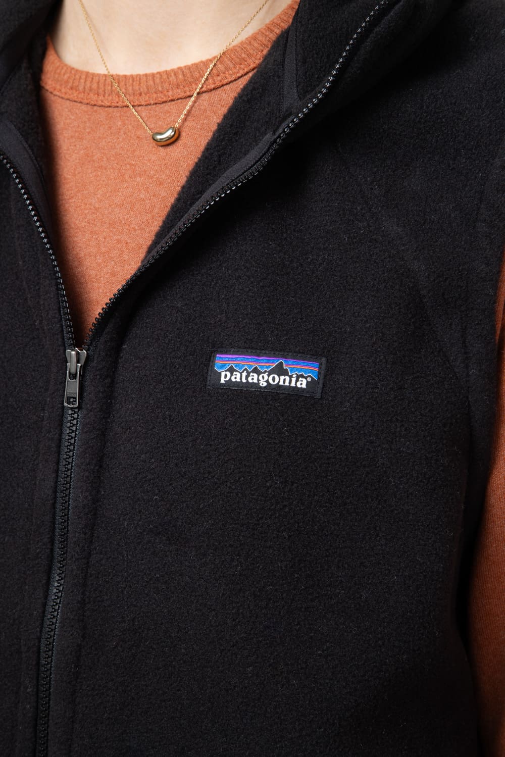 Patagonia Womens Classic Microdini Vest in Black | 23175-BLK - Image 2