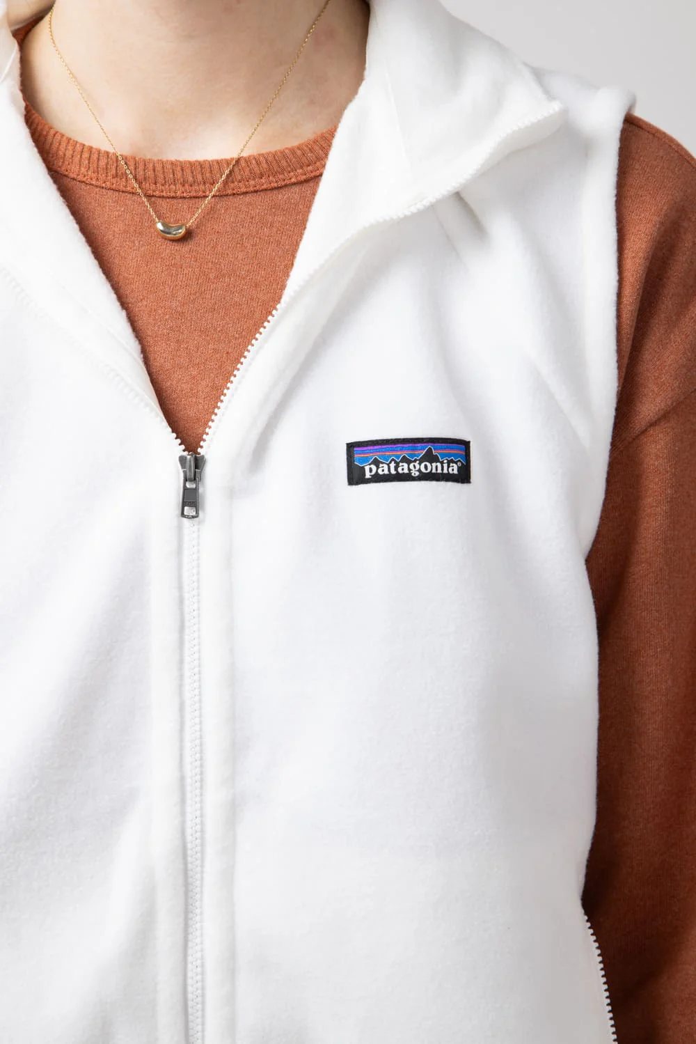 Patagonia Womens Classic Microdini Vest in White | 23175-BCW - Image 2