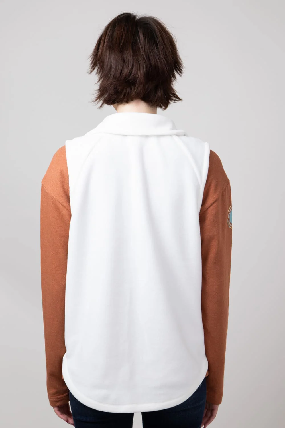 Patagonia Womens Classic Microdini Vest in White | 23175-BCW - Image 4
