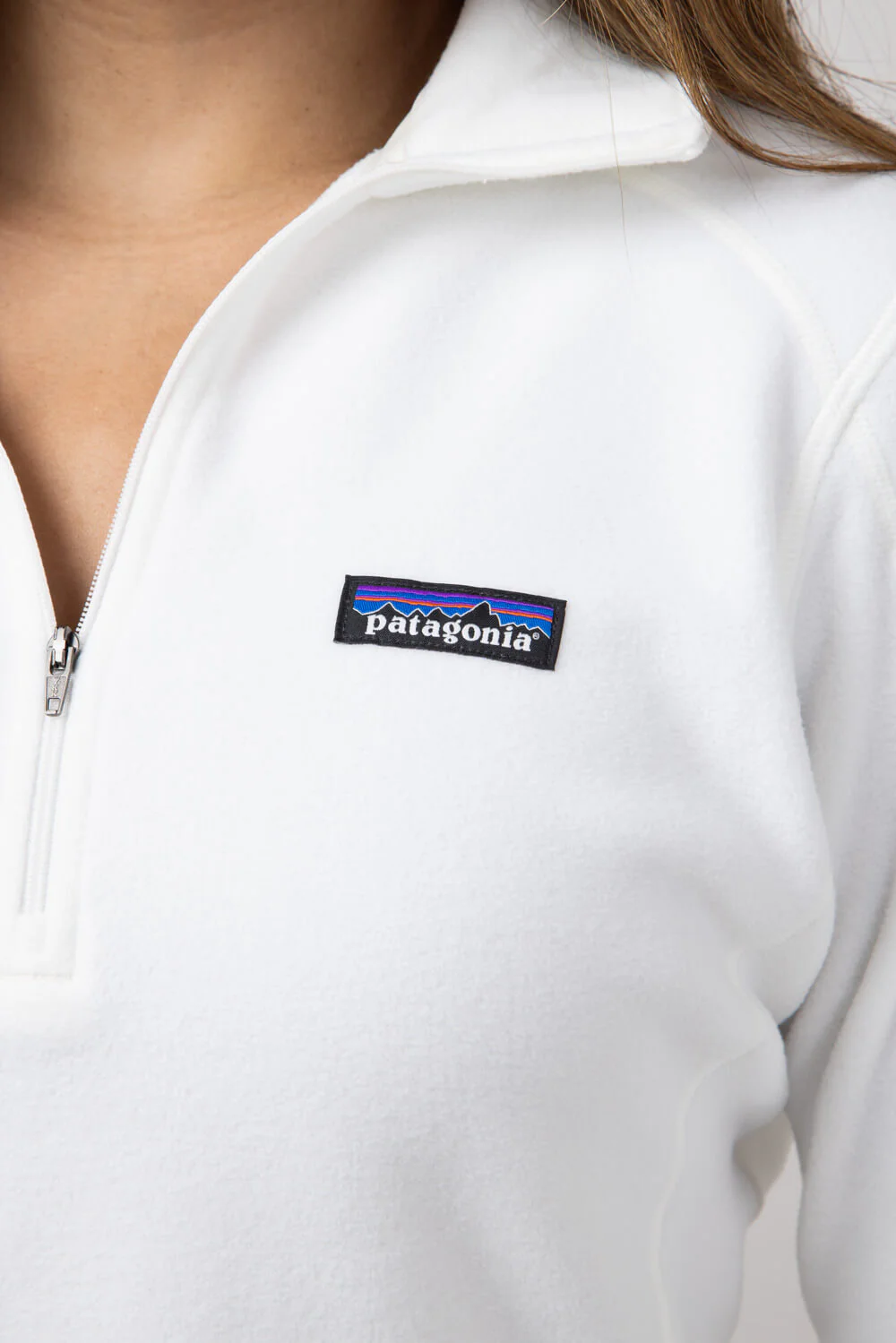 Patagonia Women’s Micro D Quarter Zip Pullover in Birch White | 26278-BCW - Image 3