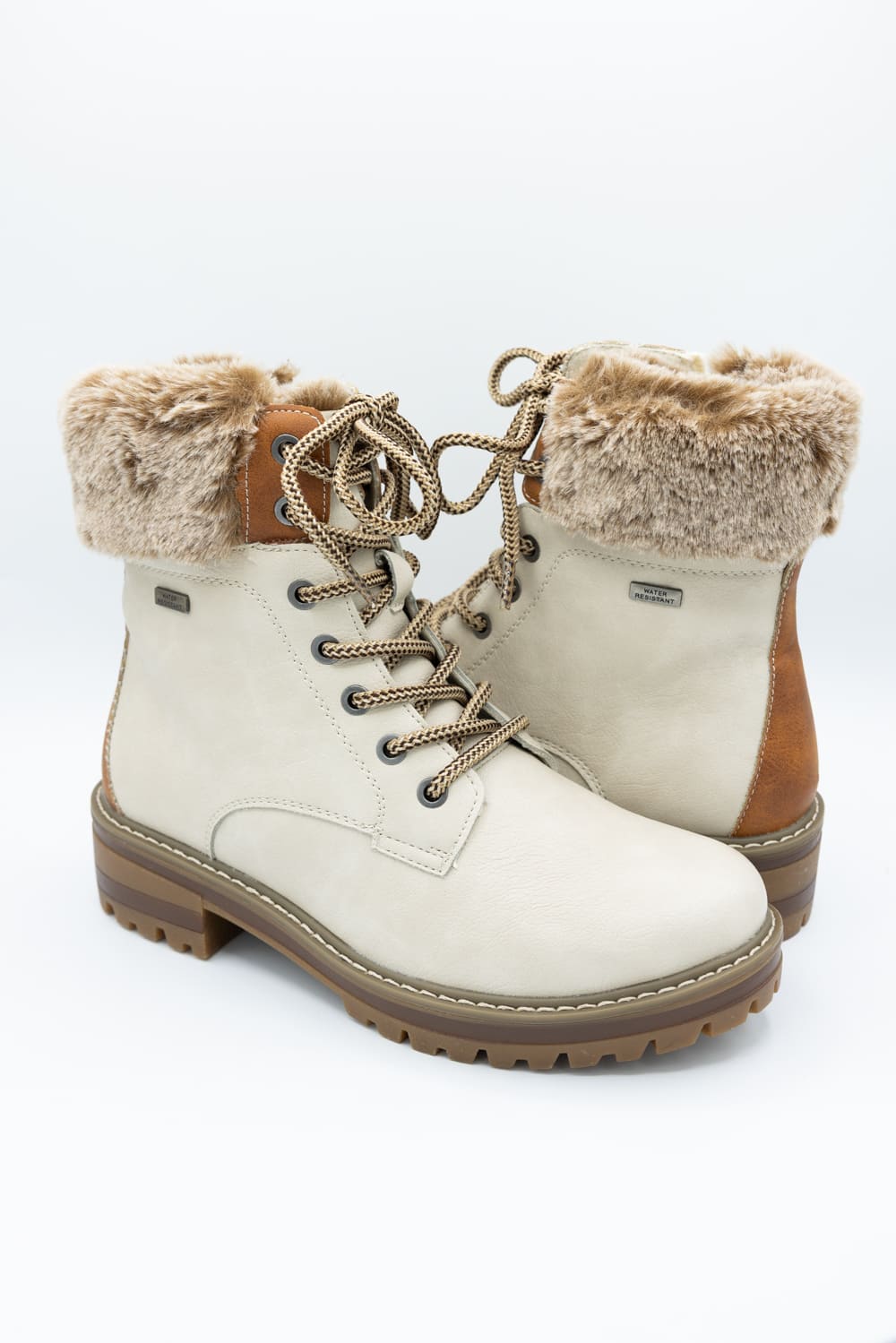 Patrizia Canario Lace Booties for Women in Bone | CANARIO-BNEM - Image 2
