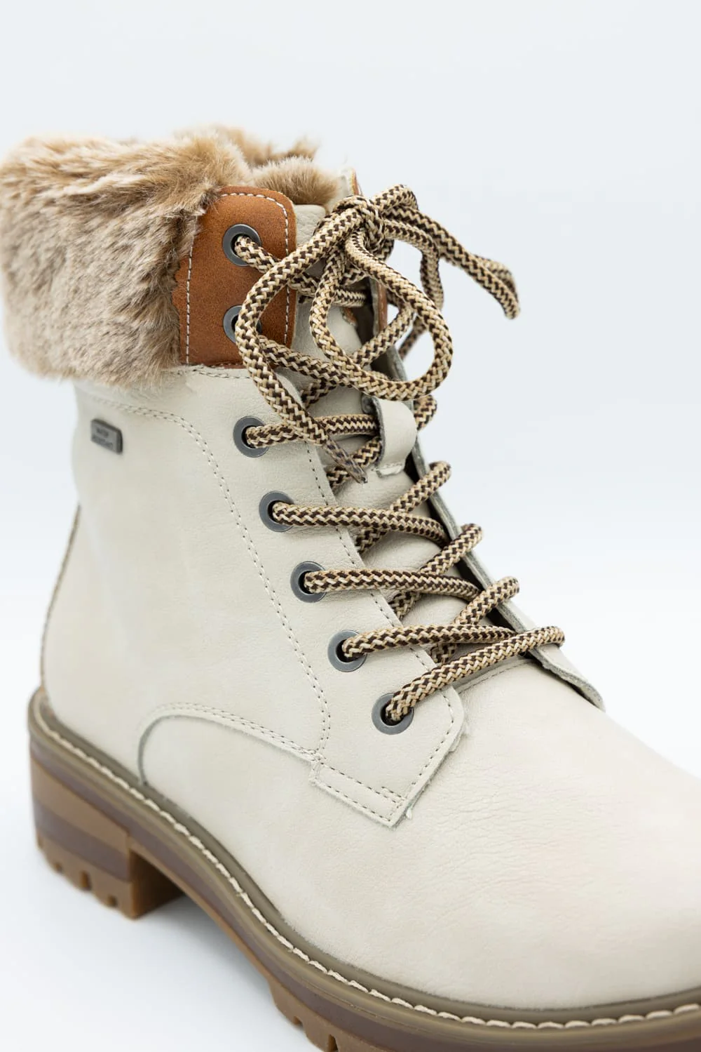 Patrizia Canario Lace Booties for Women in Bone | CANARIO-BNEM - Image 4