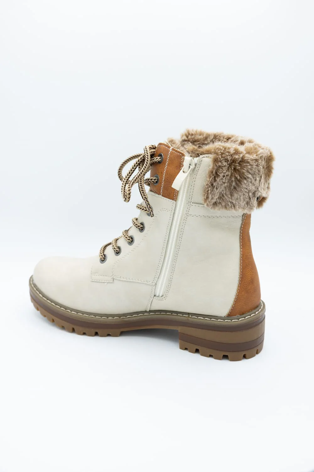 Patrizia Canario Lace Booties for Women in Bone | CANARIO-BNEM - Image 5