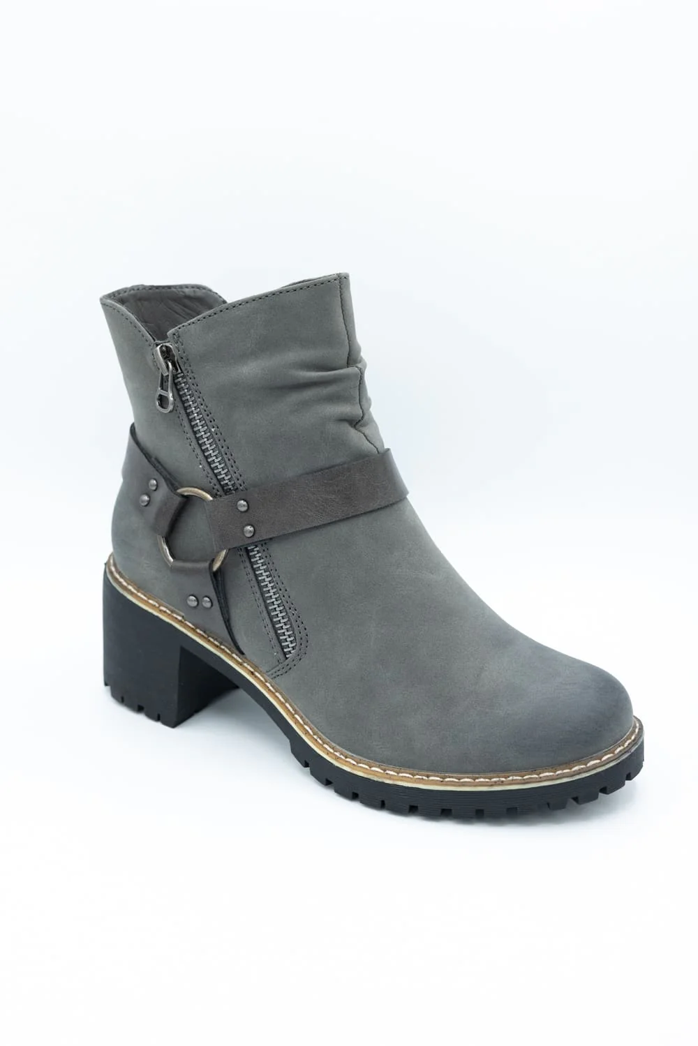Patrizia Firewood Booties for Women in Grey | FIREWOOD-GRY - Image 2