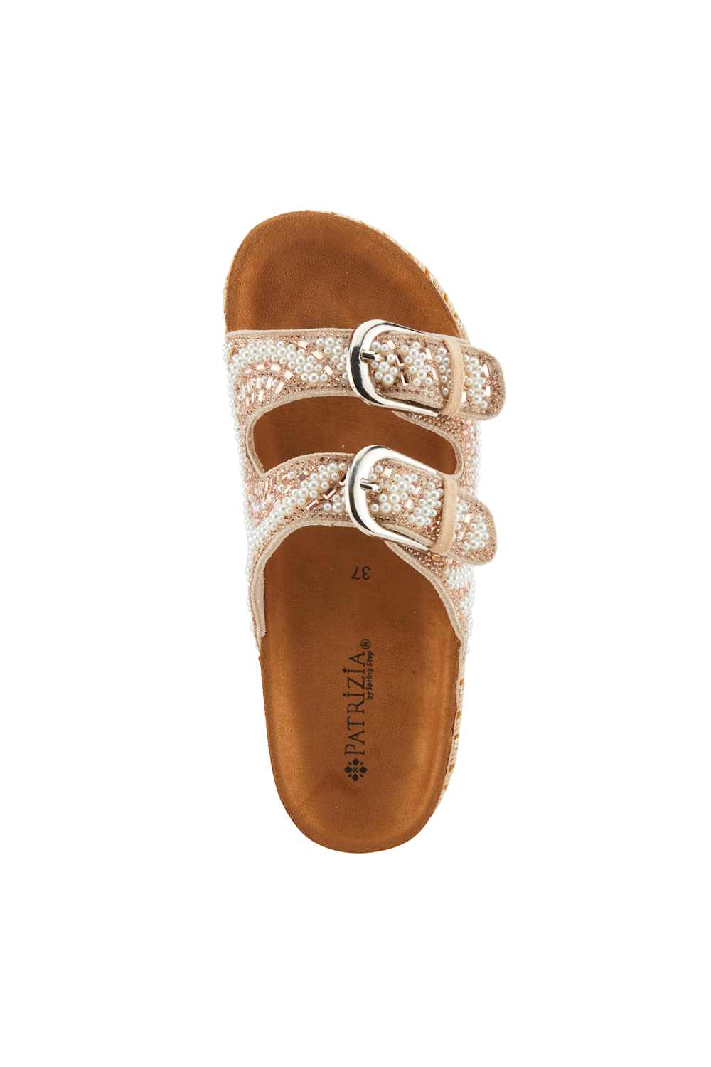 Patrizia Pearline Rhinestone Sandals for Women in Rose Gold | PEARLINE-RGLDM - Image 3