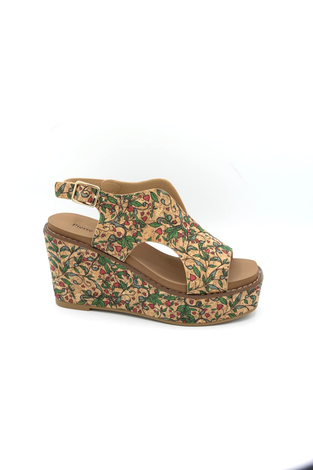 Pierre Dumas Flynn Wedges for Women in Lime Combo | 22238-597-LIME COMBO - Image 2