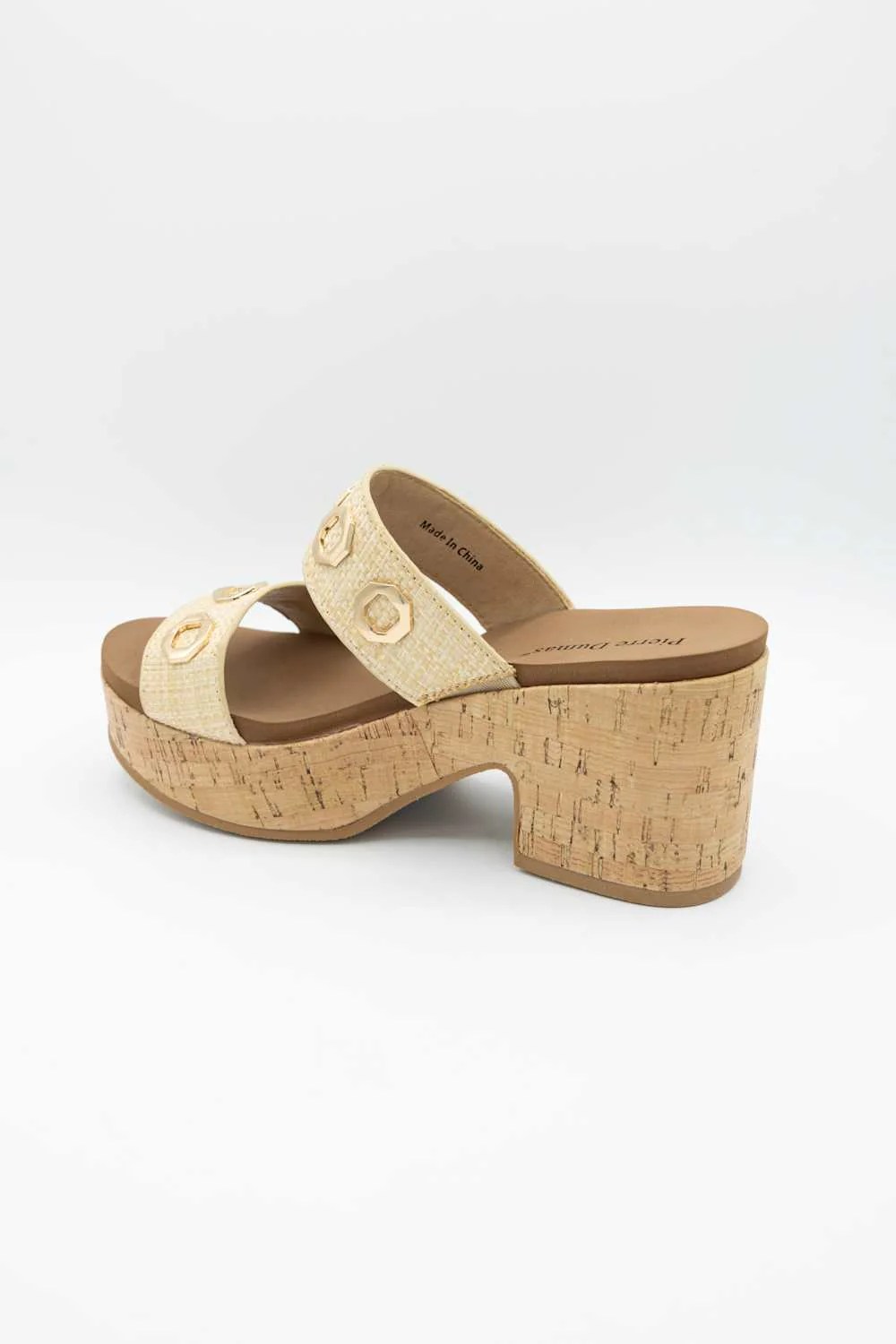 Pierre Dumas Mood-1 Platform Heels for Women in Natural  | 26636-571-NATURAL - Image 2