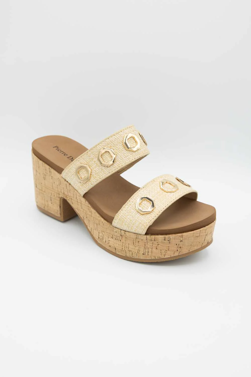 Pierre Dumas Mood-1 Platform Heels for Women in Natural  | 26636-571-NATURAL - Image 4