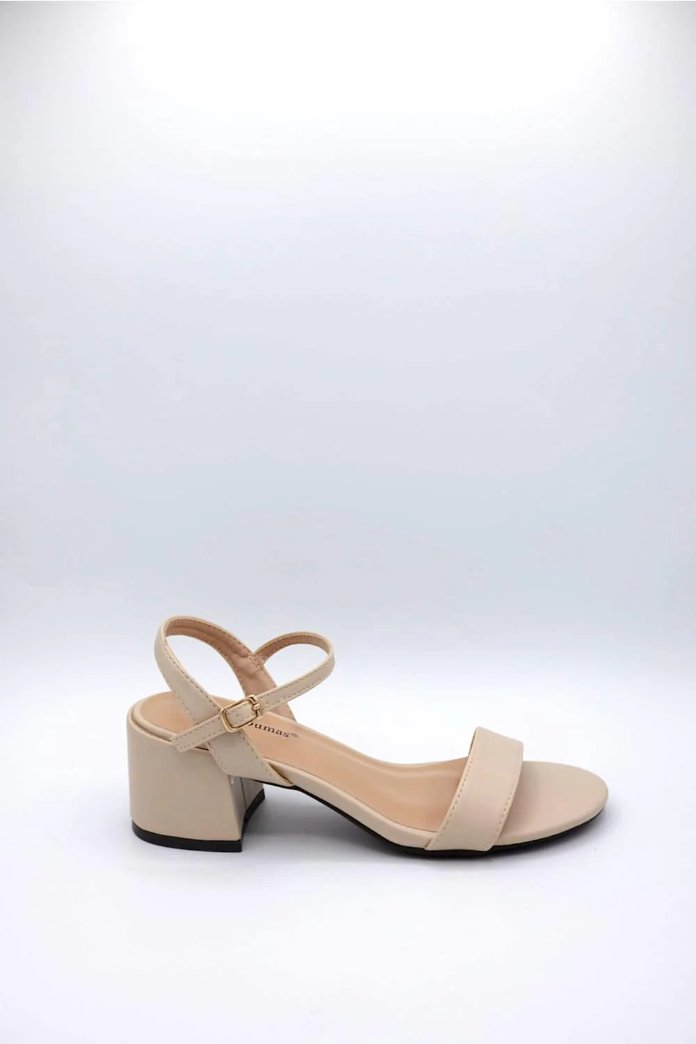 Pierre Dumas Odelia Block Heels for Women in Nude | 25474-112 - Image 2