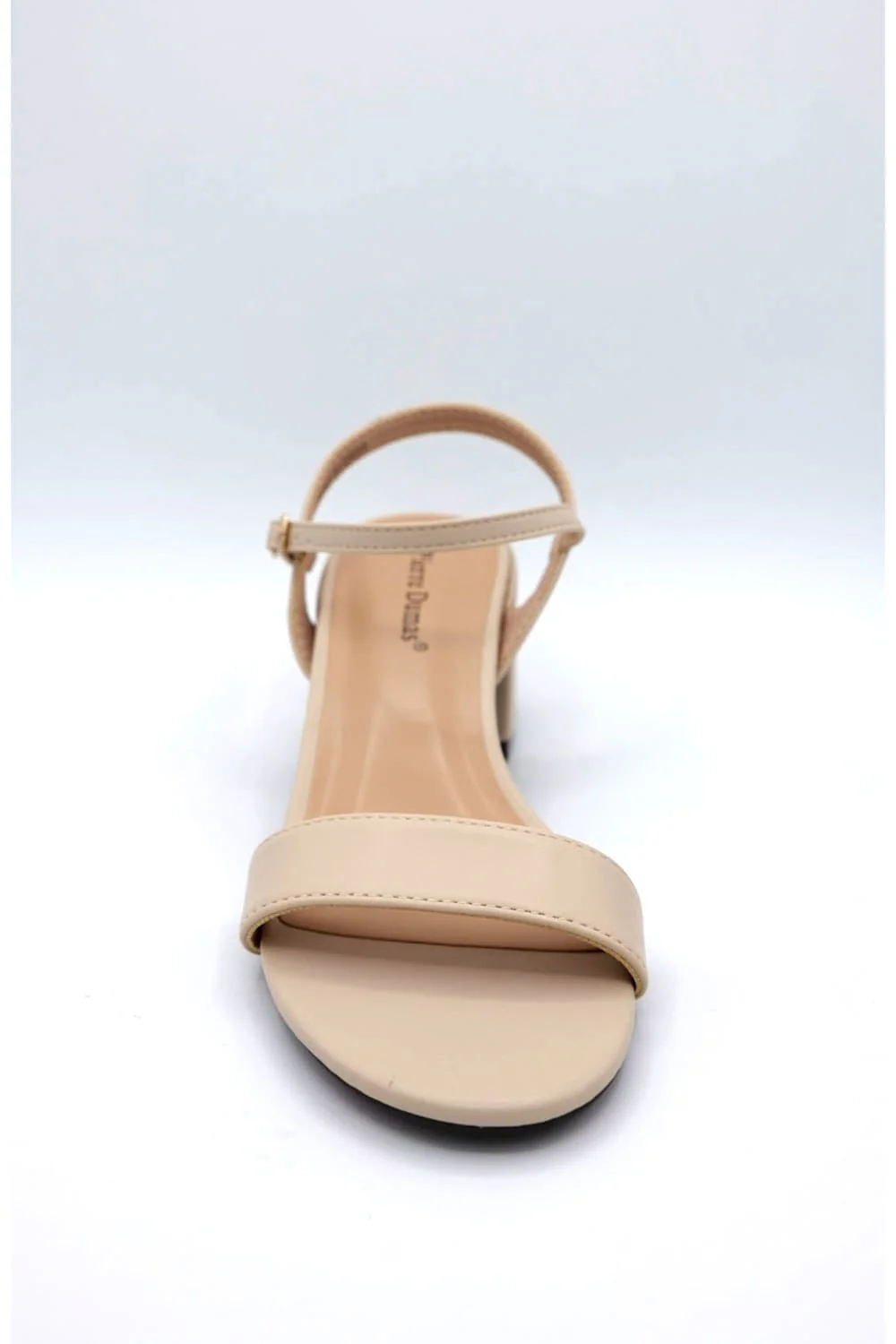 Pierre Dumas Odelia Block Heels for Women in Nude | 25474-112 - Image 3