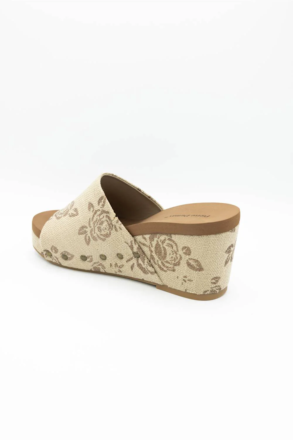 Pierre Dumas Vivian Floral Wedge Sandals for Women in Bronze | 22497-506-BRONZE - Image 4