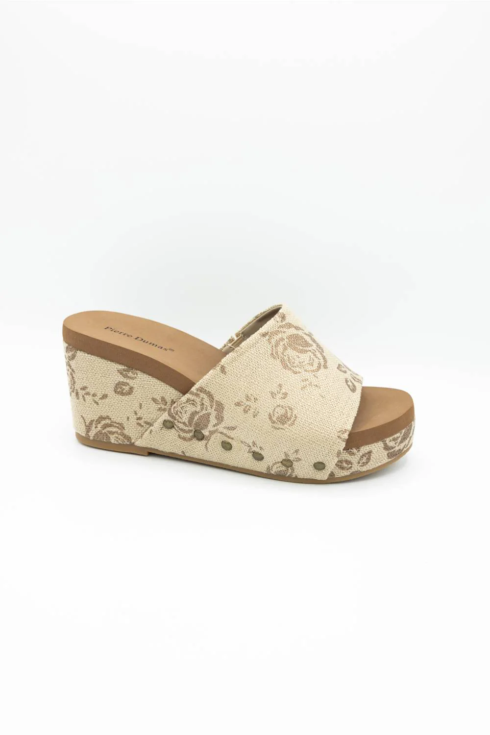 Pierre Dumas Vivian Floral Wedge Sandals for Women in Bronze | 22497-506-BRONZE - Image 5