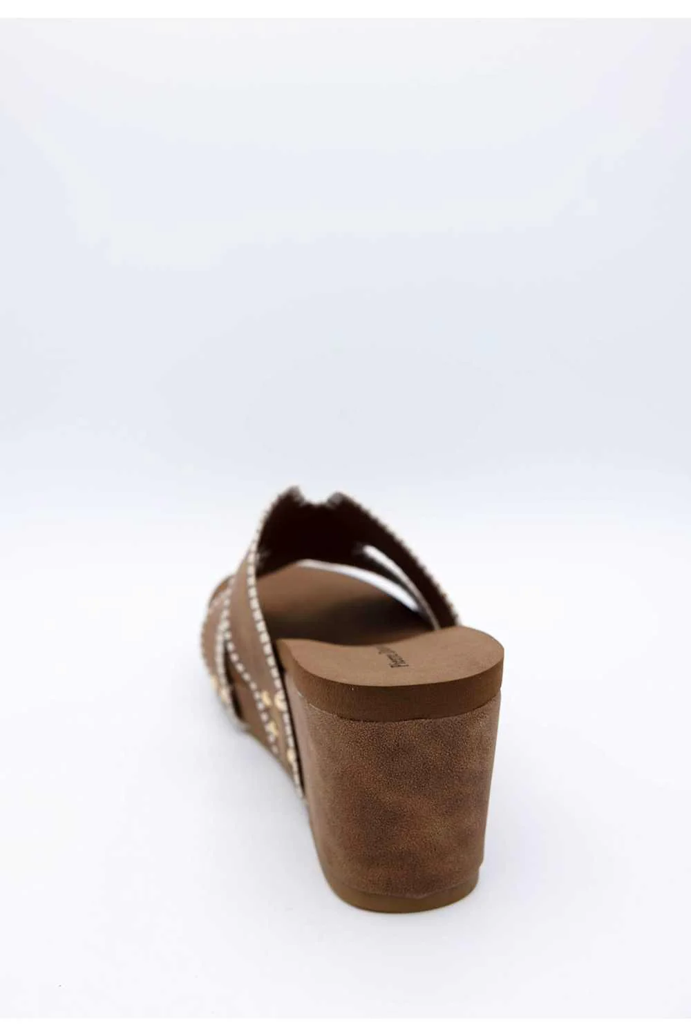Pierre Dumas Vivian Wedge Sandals for Women in Cognac | 22496-737 - Image 4