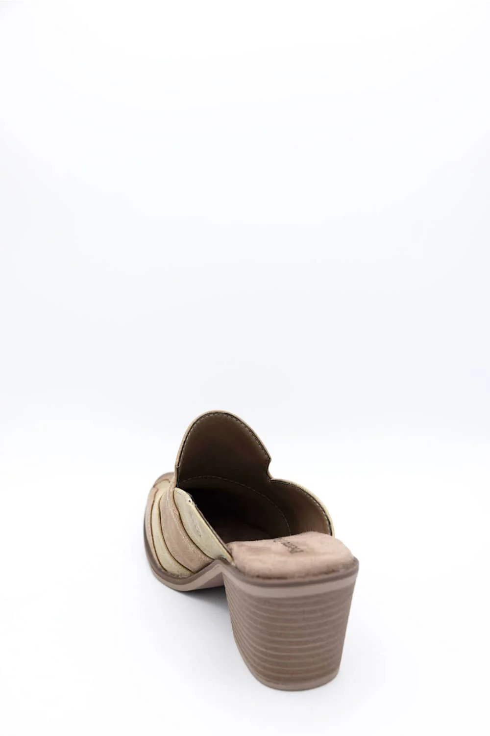Pierre Dumas Whitney Heeled Mules for Women in Taupe | 85889-146 - Image 4