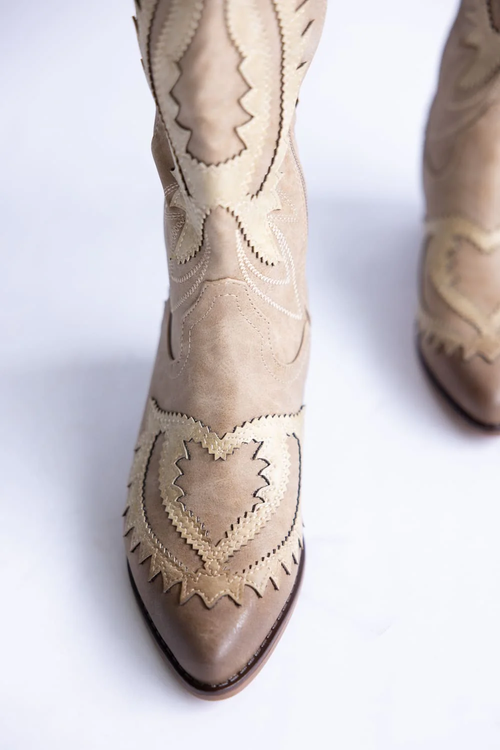 Pierre Dumas Whitney Western Tall Boots for Women in Taupe | 89291-146 TAUPE - Image 2