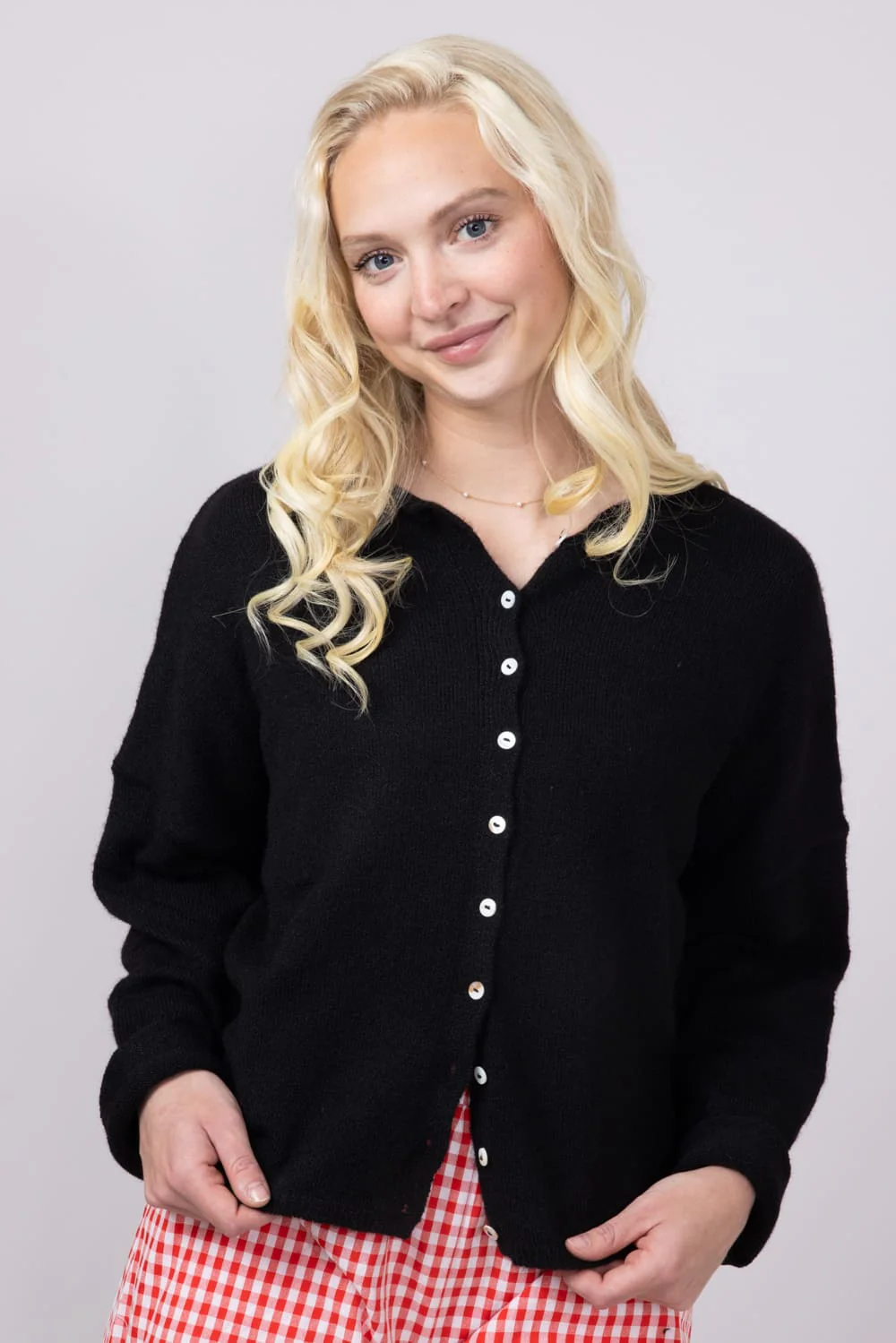 Things Between Piper Cardigan for Women in Black | TBW237-BLK - Image 3