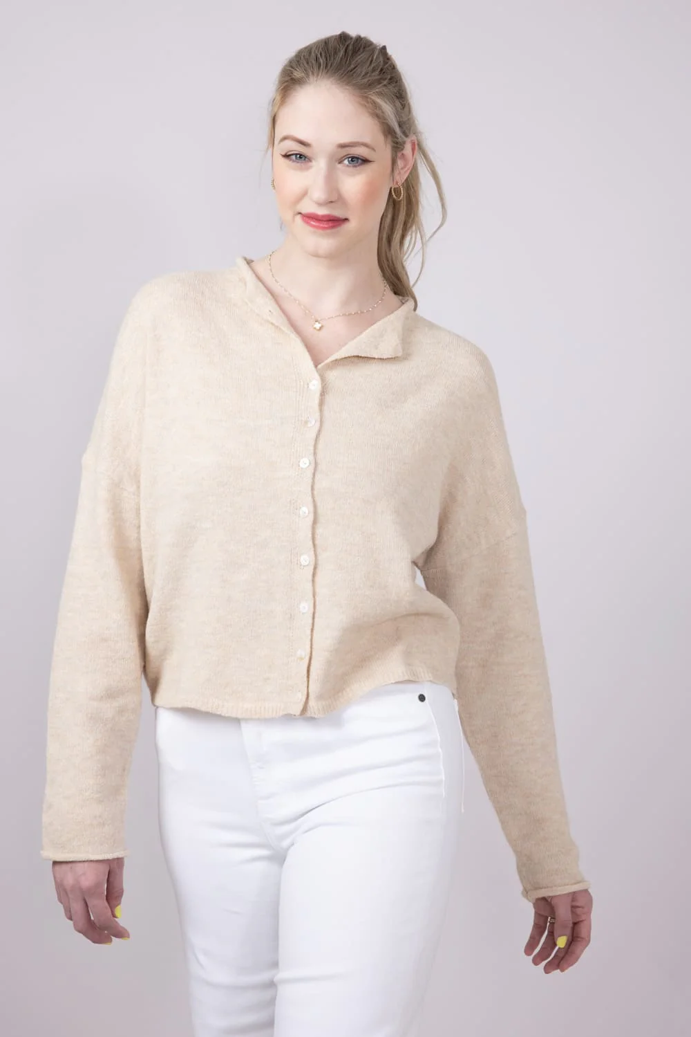Things Between Piper Cardigan for Women in Natural | TBW237-NAT - Image 3
