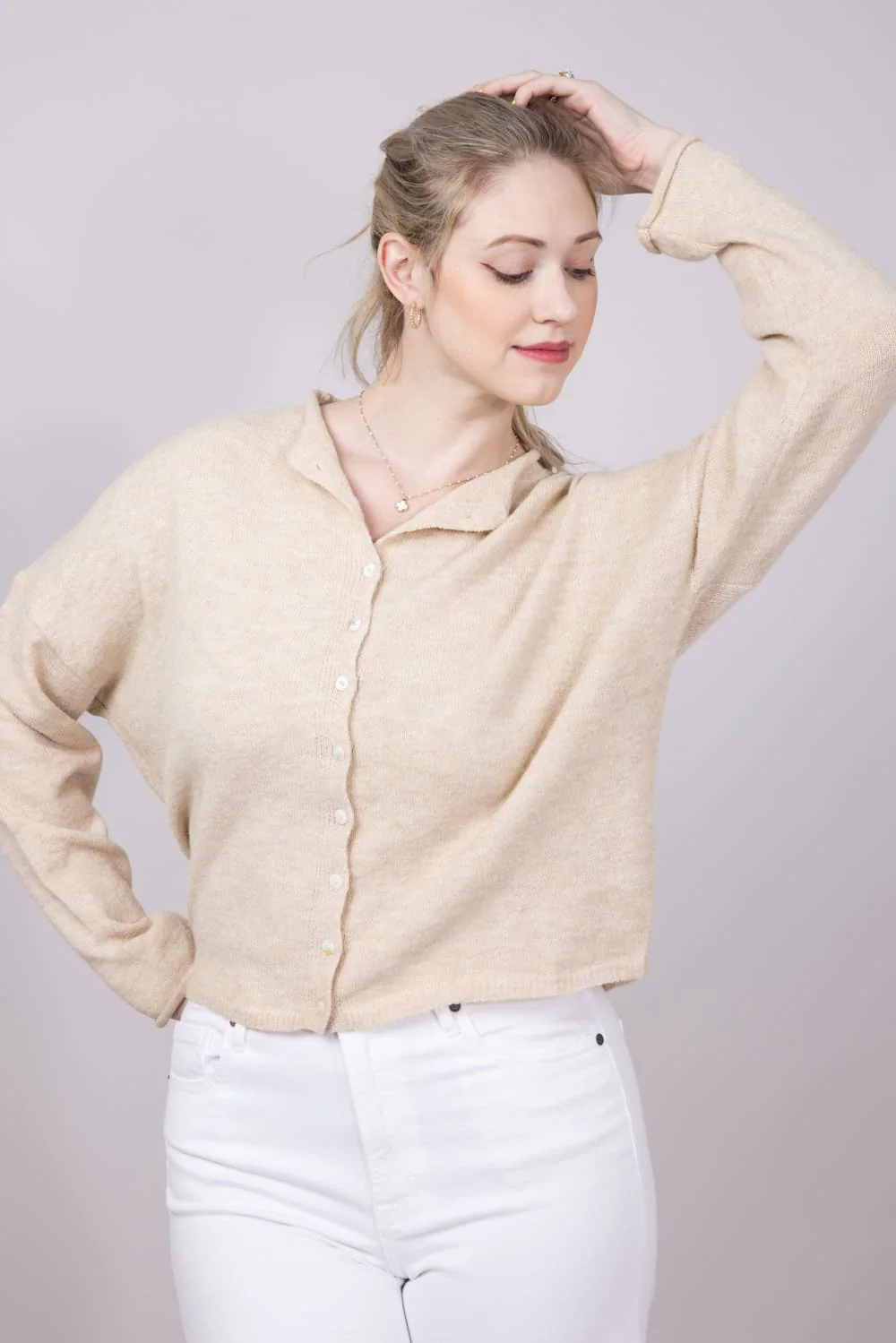 Things Between Piper Cardigan for Women in Natural | TBW237-NAT - Image 4