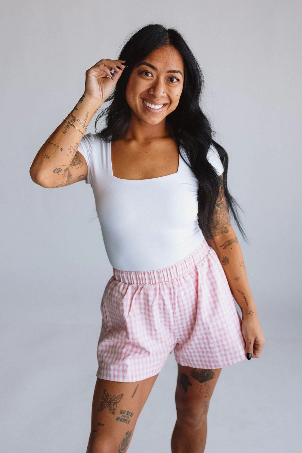 Plaid Boxer Lounge Shorts for Women - Image 3