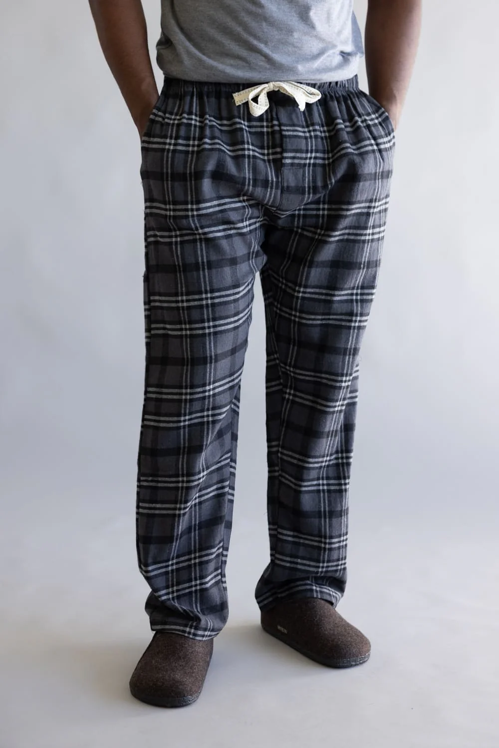 Plaid Flannel Lounge Pants for Men - Image 2
