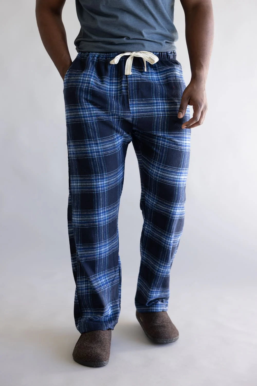Plaid Flannel Lounge Pants for Men - Image 3