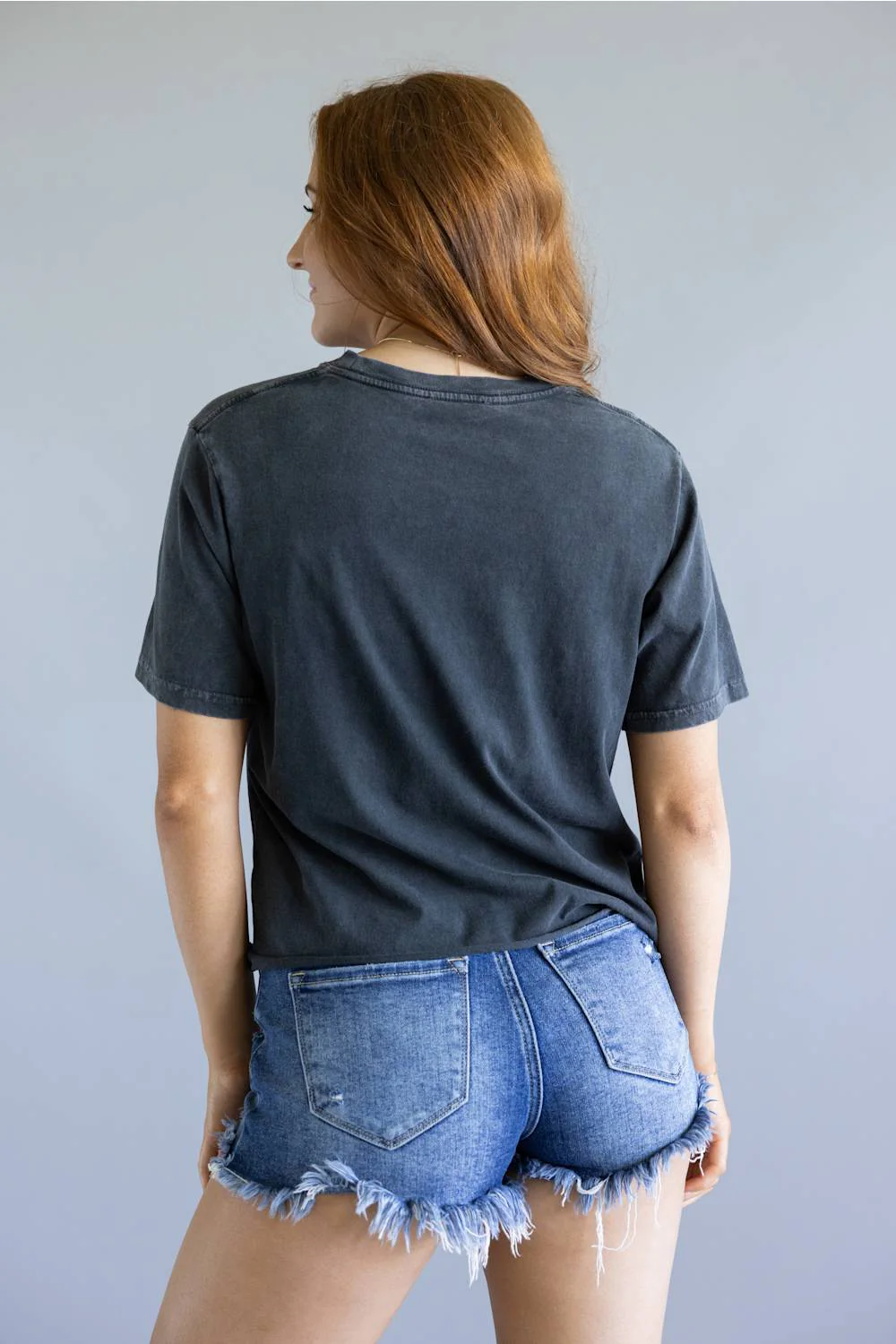 Zutter Puff Print Cowgirls Crop Tee for Women in Black | K4084-2748-BLACK - Image 3