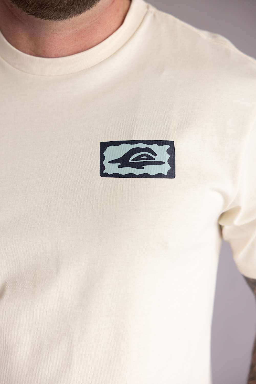 Quiksilver Serenity Splash T-Shirt for Men in Bone White | QS000125-BONE WHITE - Image 3
