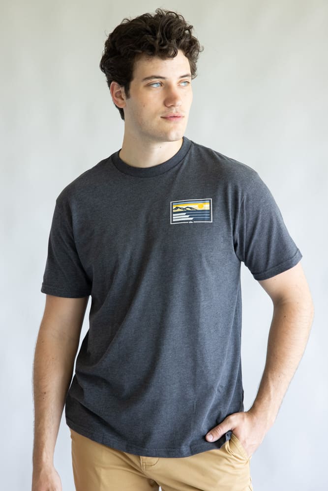 Quiksilver Coastal Vibes Classic T-Shirt for Men in Charcoal Grey | QSM35ST364-CHR - Image 2