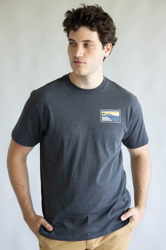 Quiksilver Coastal Vibes Classic T-Shirt for Men in Charcoal Grey | QSM35ST364-CHR - Image 4