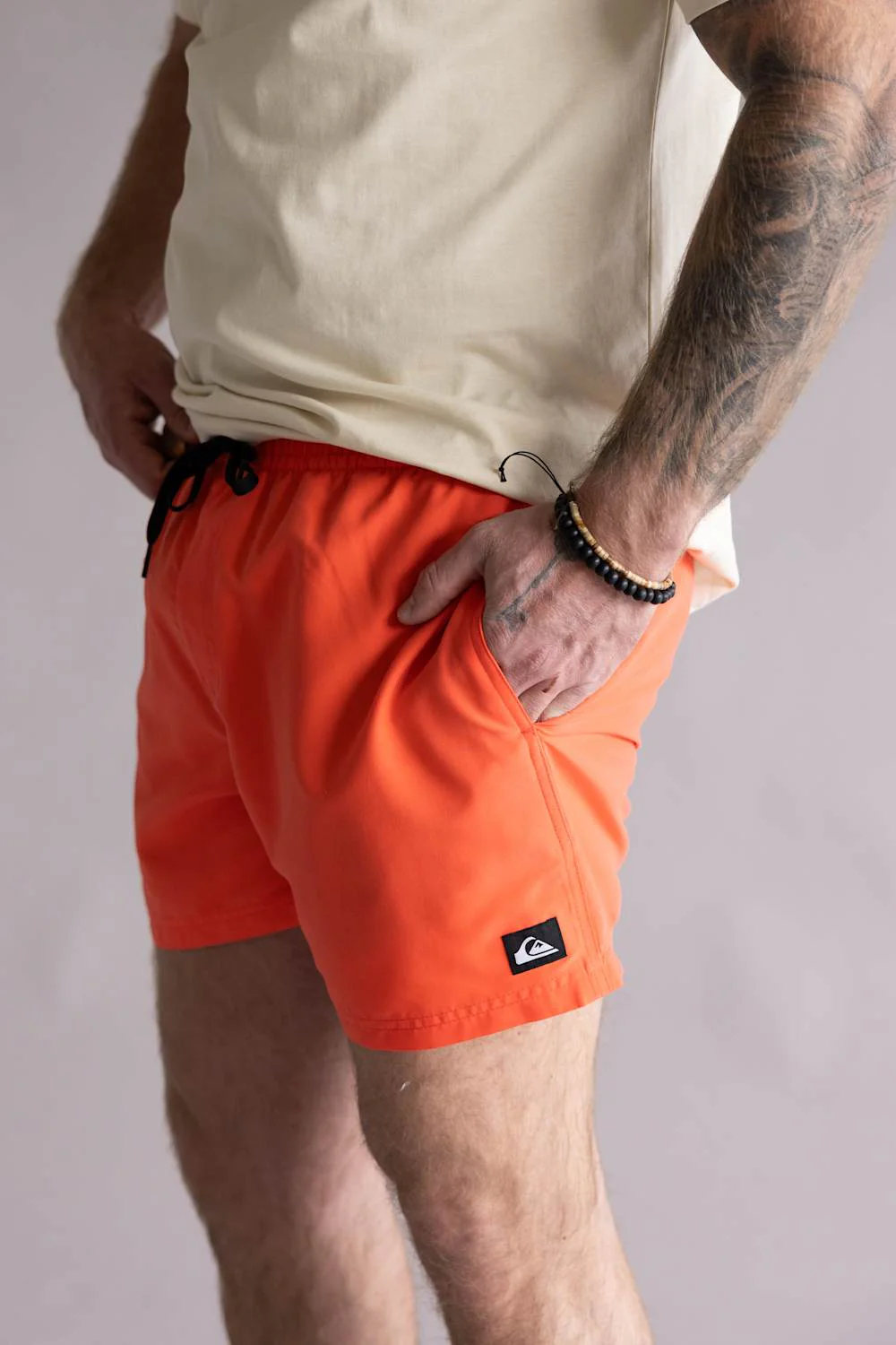 Quiksilver Everyday Solid Volley 15 Swim Shorts for Men in Hot Coral  | QSM15VL012-HOT CORAL - Image 3