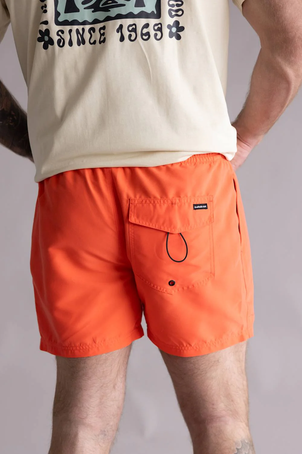 Quiksilver Everyday Solid Volley 15 Swim Shorts for Men in Hot Coral  | QSM15VL012-HOT CORAL - Image 4