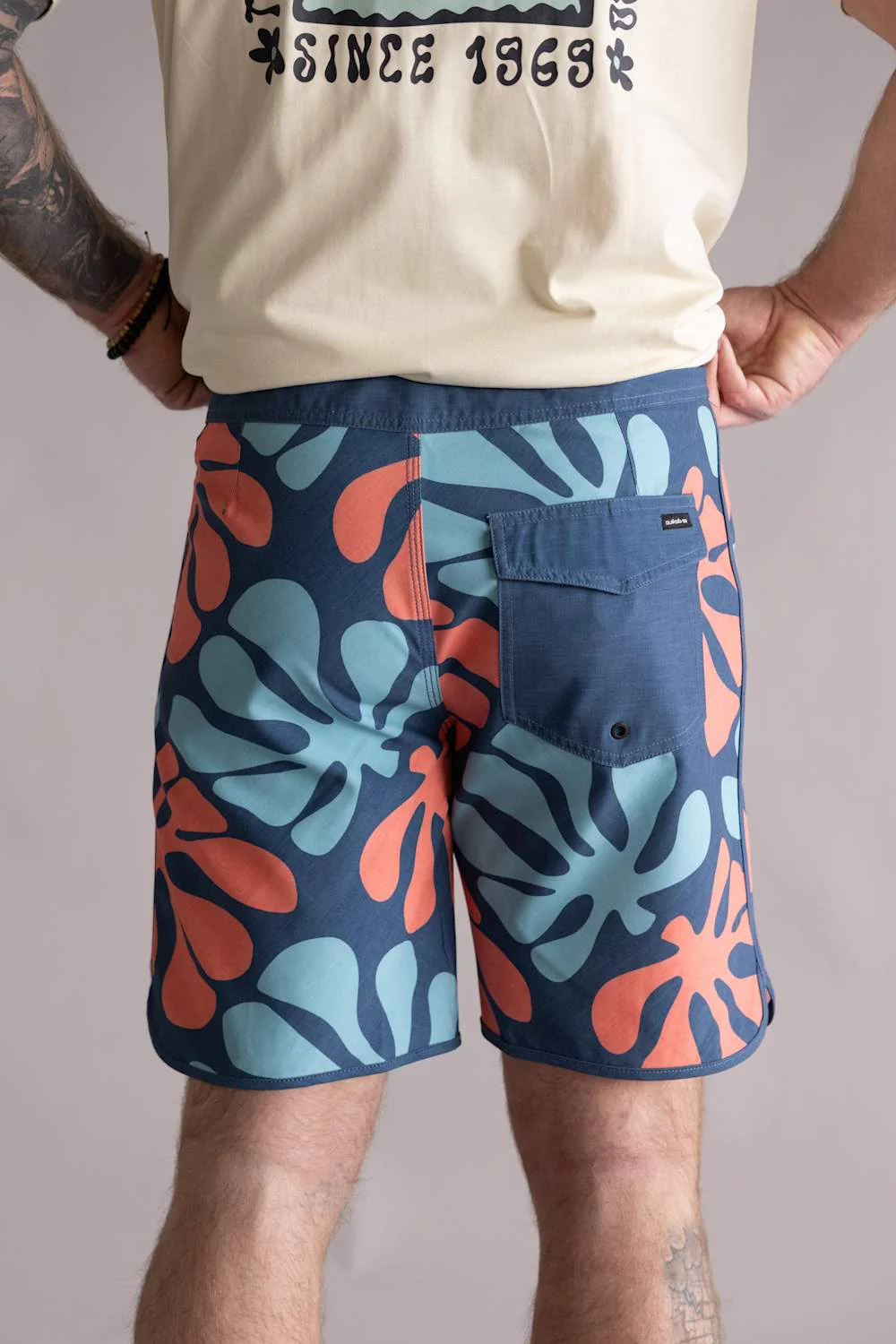 Quiksilver Sol Tiles 19 Boardshorts for Men in Dark Denim | QS000272-DARK DENIM - Image 3