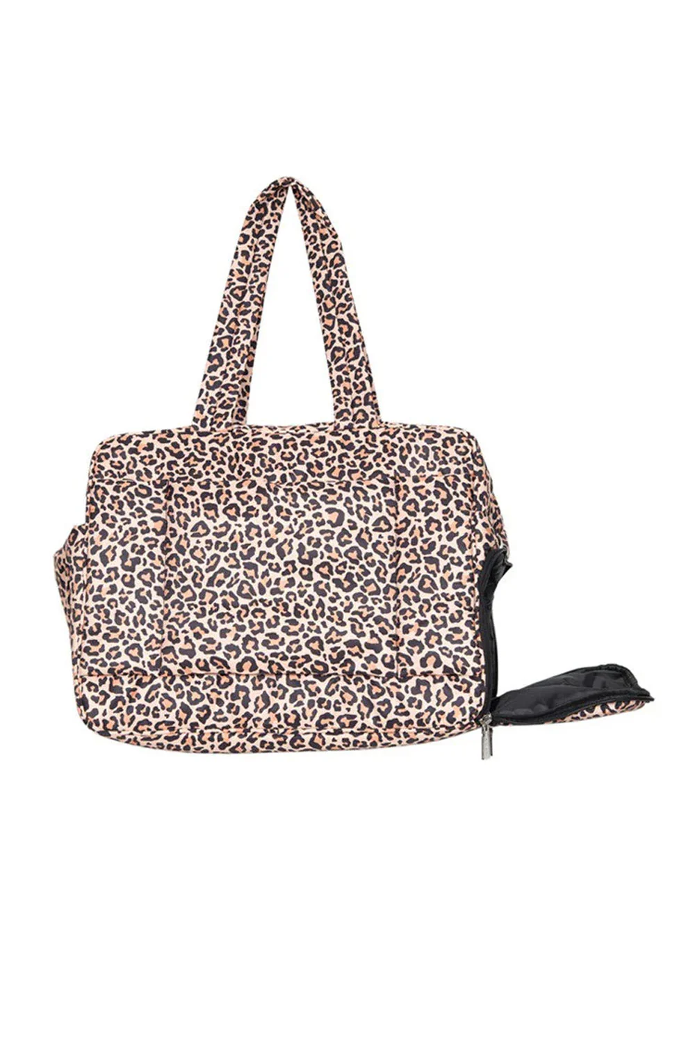 Weekender Bag for Women in Cheetah | KDC-WKB-36-BRN - Image 3