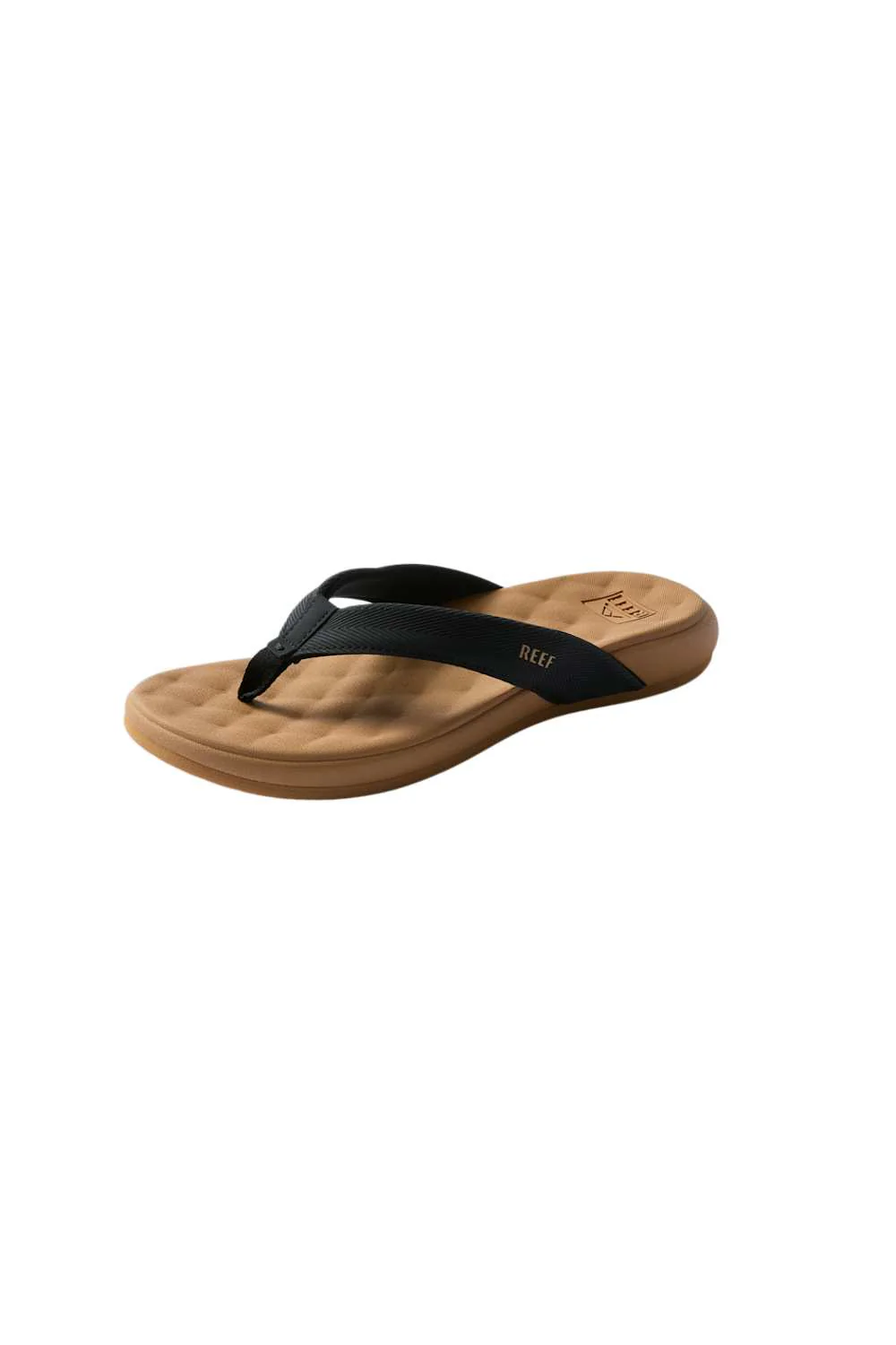 Reef Cushion Melody Flip Flops for Women in Black/Tan | CJ8132 - Image 3