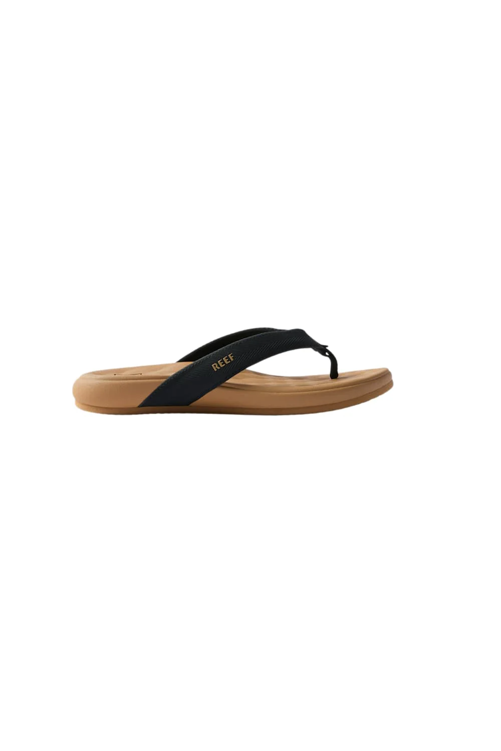 Reef Cushion Melody Flip Flops for Women in Black/Tan | CJ8132 - Image 4