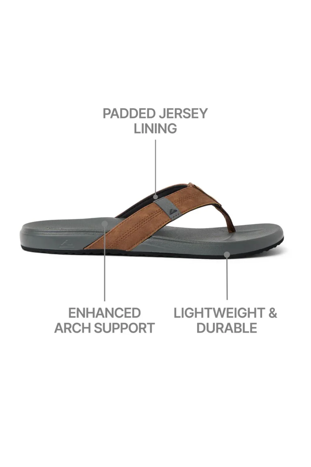 Reef Cushion Phantom 2.0 Sandals for Men in Black | CJ4346 - Image 6