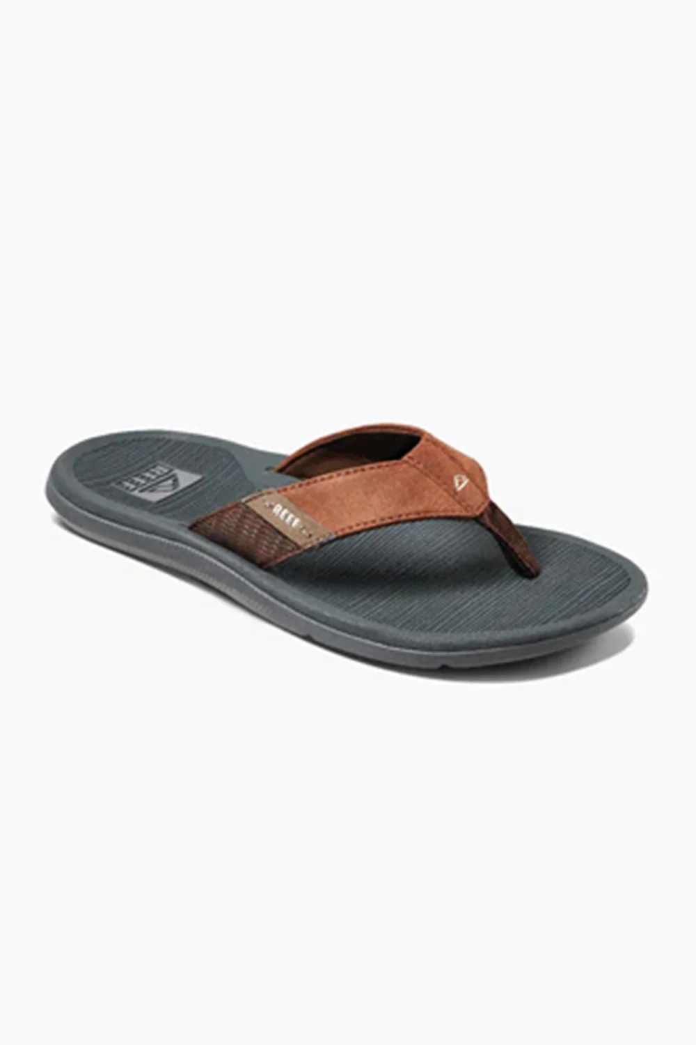 Reef Cushion Santa Ana Flip-Flops for Men in Grey/Tan | CI5835 - Image 2