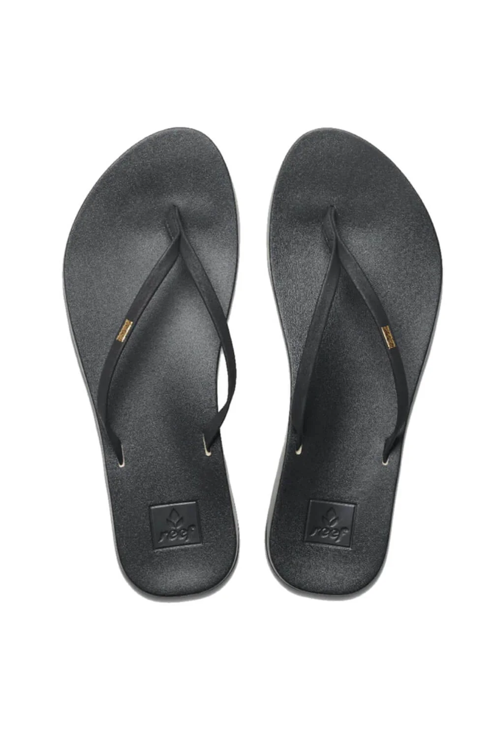 Reef Cushion Slim Flip Flops for Women in Black | RF-0A39U6BLA - Image 2