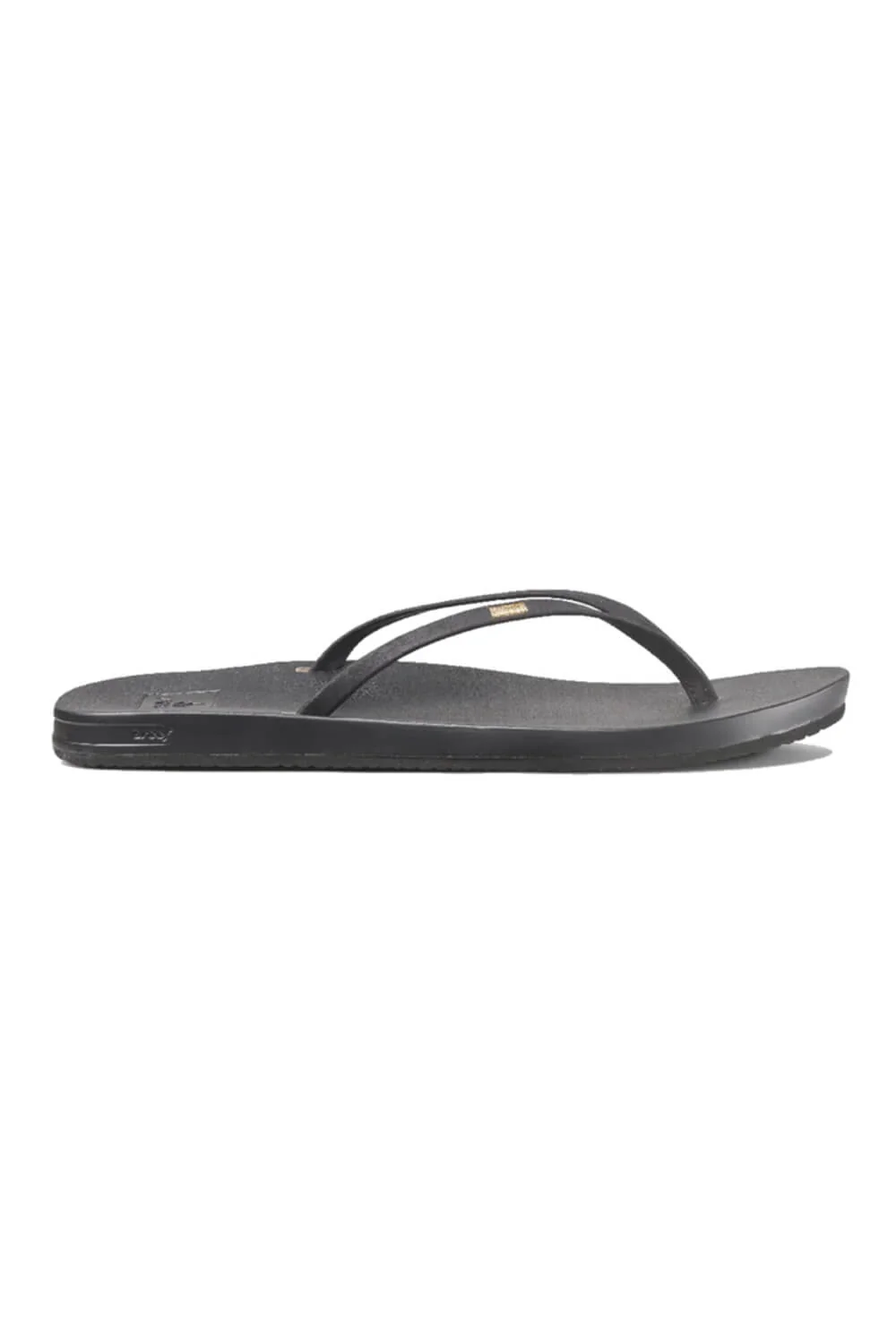 Reef Cushion Slim Flip Flops for Women in Black | RF-0A39U6BLA - Image 3