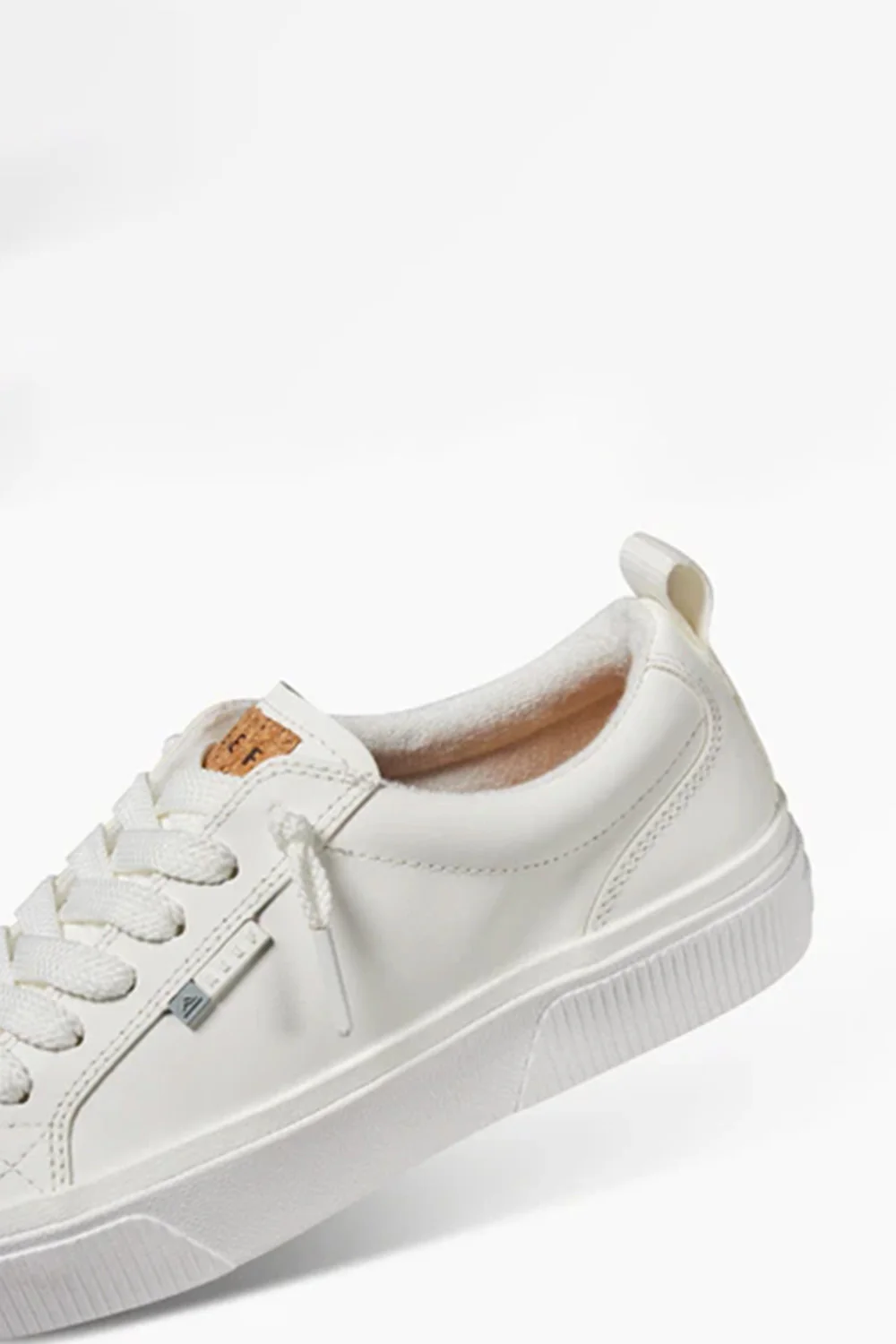 Reef Lay Day Dawn Leather Sneakers for Women in White | CJ5183 - Image 3