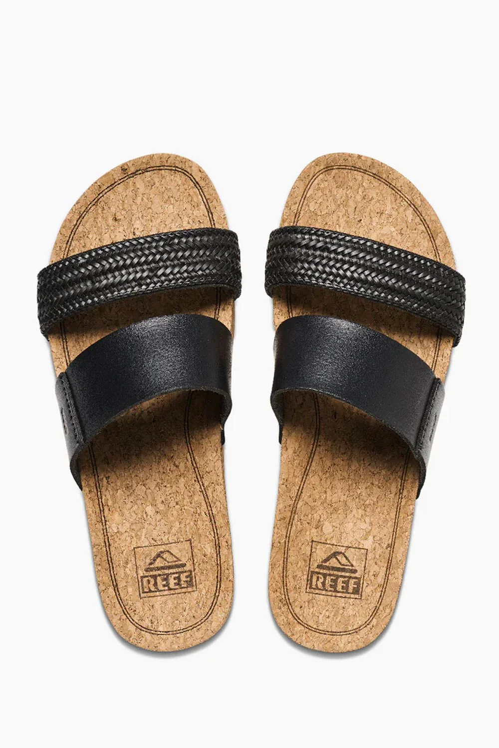 Reef Cushion Vista High Braid Sandals for Women in Black | CI9862 - Image 3