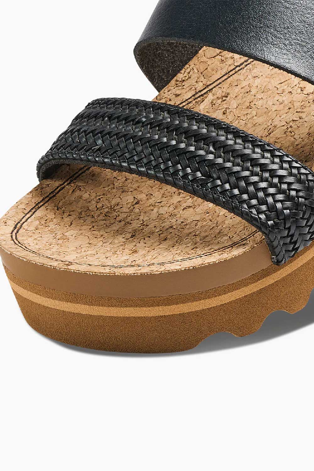 Reef Cushion Vista High Braid Sandals for Women in Black | CI9862 - Image 4