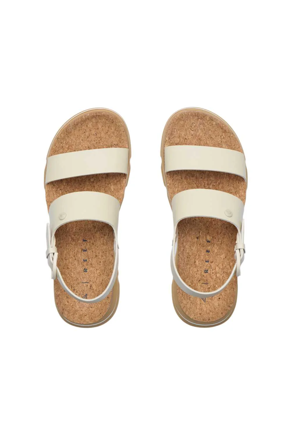 Reef Vista Luxe Liah Sandal for Women in White/Tan | CJ7375 - Image 3